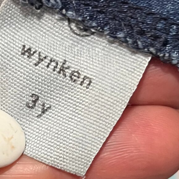 Wynken Amore Denim Pinafore Size 3 Blue - Picture 4 of 5